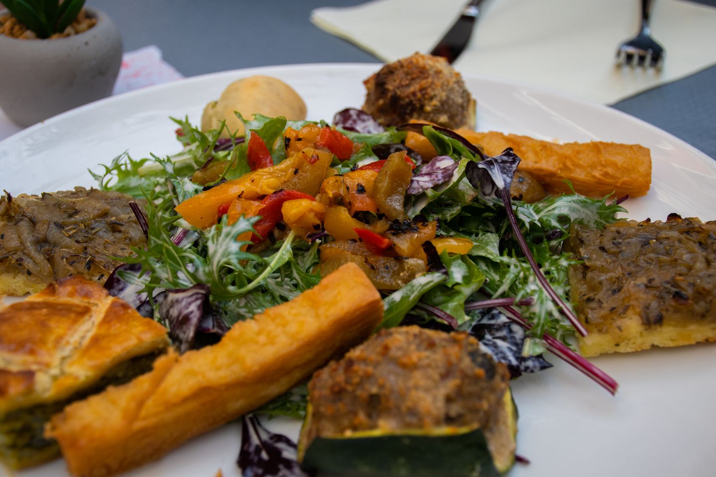 A plate of local foods from Nice