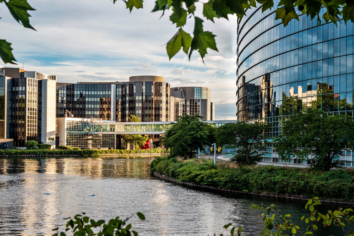 Panoramic view of the European Parliament in Strasbourg