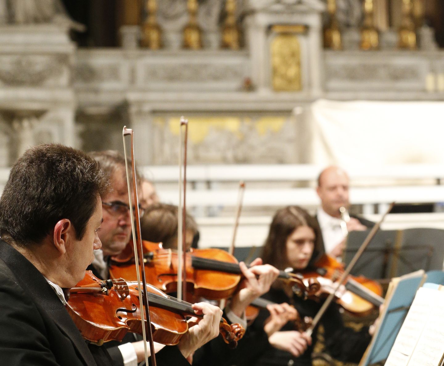 A classical concert at Eglise de la Madeleine in Paris.
